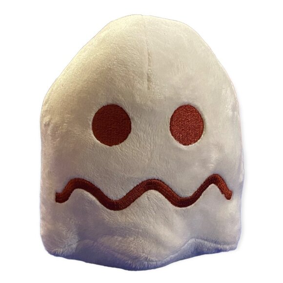 Bandai Namco Ms. Pac-Man 7" White Pellet Plush Ghost Licensed Plush Video Game - Picture 1 of 4